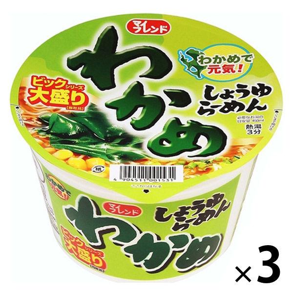 大黒食品工業 ビック わかめしょうゆらーめん 1セット（3個）