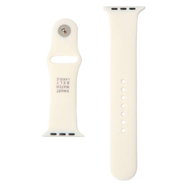 AppleWatchベルト（シリコン）42/44/45/49mm対応 アイボリー LAKOLE/ラコ...