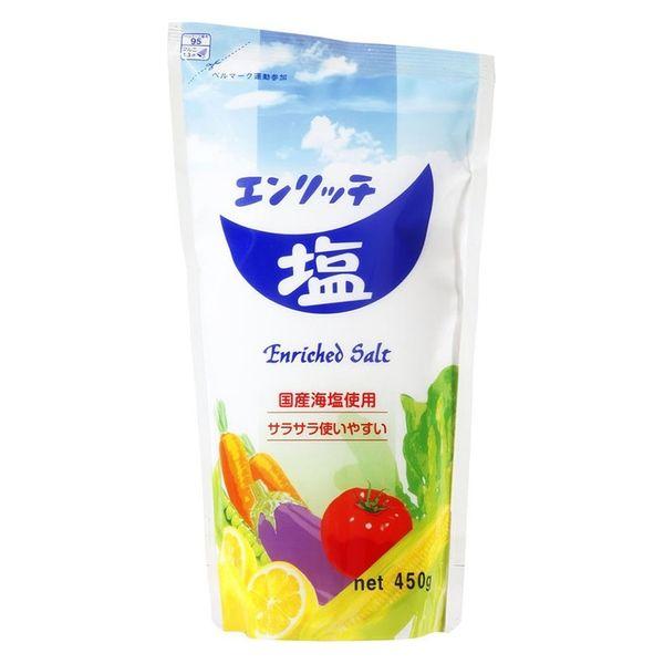 エンリッチ塩 450g 1個 マルニ 塩 国産海塩使用