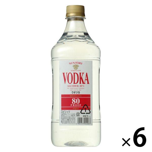 サントリー ウオッカ 80プルーフ キングサイズ 40度　1800ml　ペット　1セット（6本）　ウ...