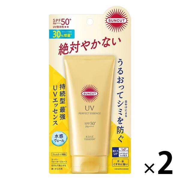 サンカットR パーフェクトUV エッセンス 80g 2個 SPF50・PA++++ コーセーコスメポ...