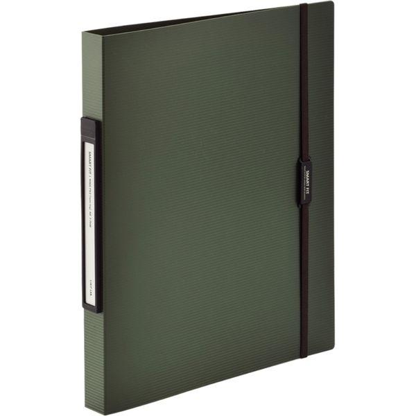 リヒトラブ SMART FIT リングファイル＜ツイストリング＞ A4 2穴 オリーブ F7540-...