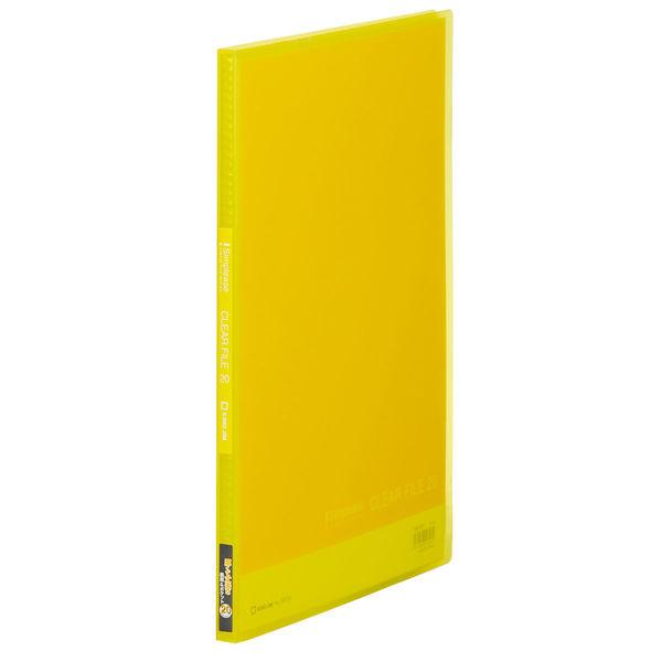 キングジム シンプリーズ クリアーファイル 固定式 透明表紙 A4タテ 20ポケット 黄 186TS...