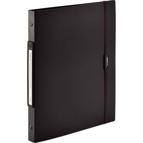 リヒトラブ SMART FIT ２タイプポケットクリヤーブック交換式 A4 トップイン×10 オープ...