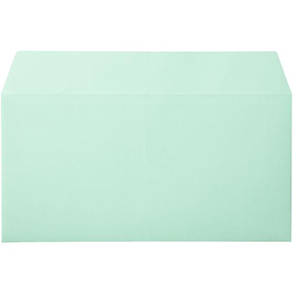 ムトウユニパック ナチュラルカラー封筒 長3横型 グリーン 300枚（100枚×3袋）