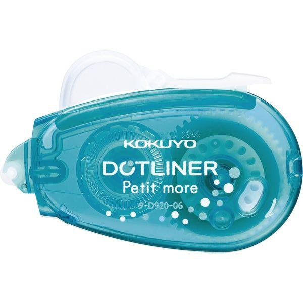 コクヨ テープのり ドットライナープチモア 使いきり 水色 しっかり貼るタイプ タ-D920-06L...