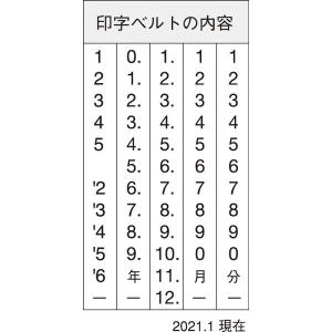 シャチハタ 回転ゴム印 欧文日付 4号 NFD-4Gの詳細画像3
