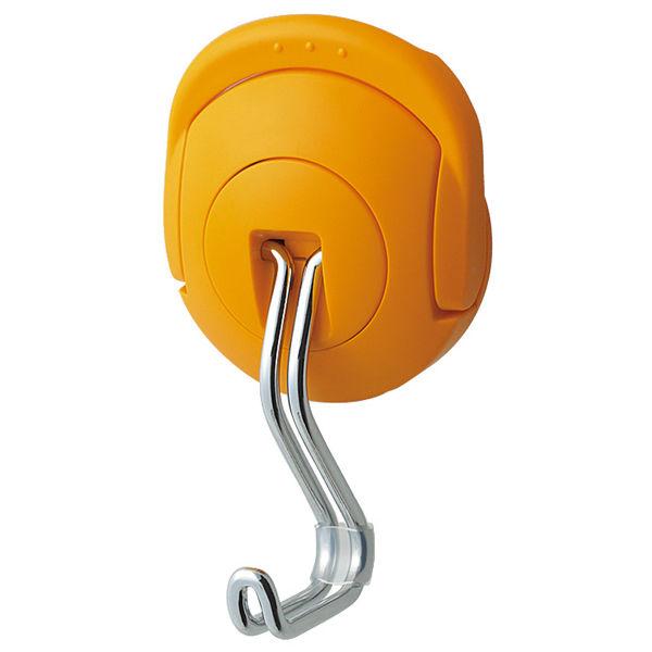 コクヨ 超強力マグネットフック タフピタ 最大保持荷重約10kg オレンジ フク-227YR 1セッ...
