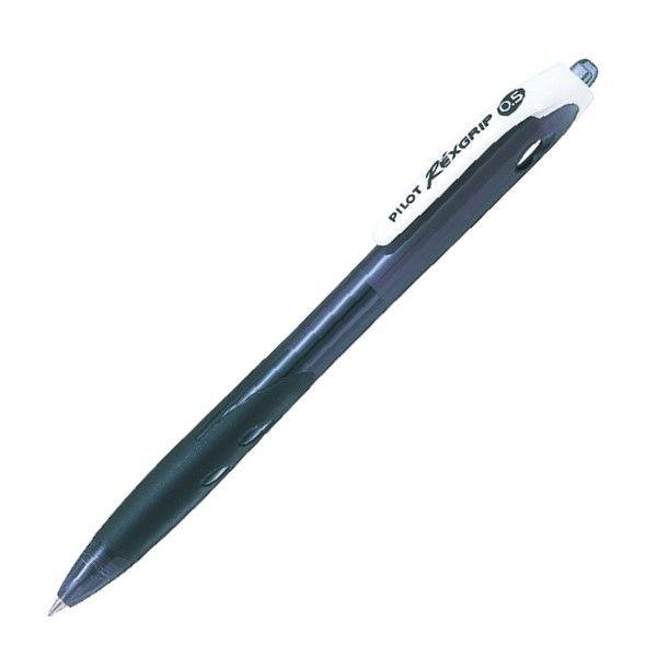 パイロット 油性ボールペン レックスグリップ(極細) 0.5mm ブラック軸 黒インク BRG-10...