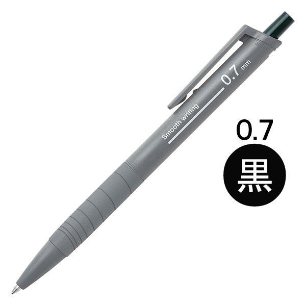 アスクル なめらか油性インクボールペンスタンダードタイプ 0.7mm 黒  オリジナル