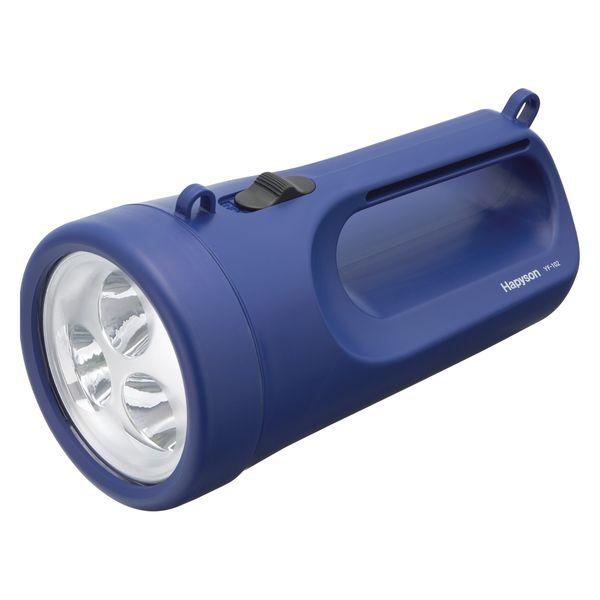 LED強力ライト 懐中電灯 電池サイズ変換用スペーサー付き 単3乾電池4本付属 Hapyson（ハピ...
