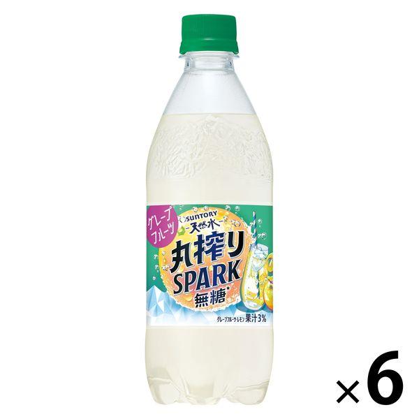 サントリー天然水 FRUIT-SPARK グレフル＆レモン 500ml 1セット（6本）