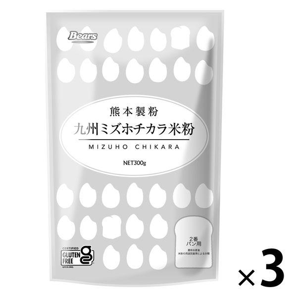 熊本製粉 九州ミズホチカラ米粉 300g 1セット（1個×3）