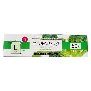 【並行輸入品】ショーエイコーポレーション キッチンパック L 縦380×横250×マチ70mm 1個（60枚入）