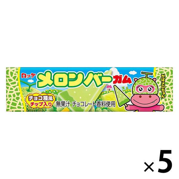 【ワゴンセール】ロッテ メロンバーガム 9枚入 5個（わけあり品）