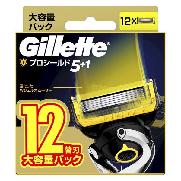 ジレット（Gillette） プロシールド 髭剃り 男性 替刃12個入 P＆G カミソリ
