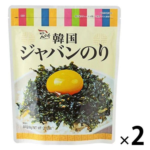 マッスンブ 韓国ジャバンのり ふりかけのり 60g 1セット（1個×2）オーバーシーズ