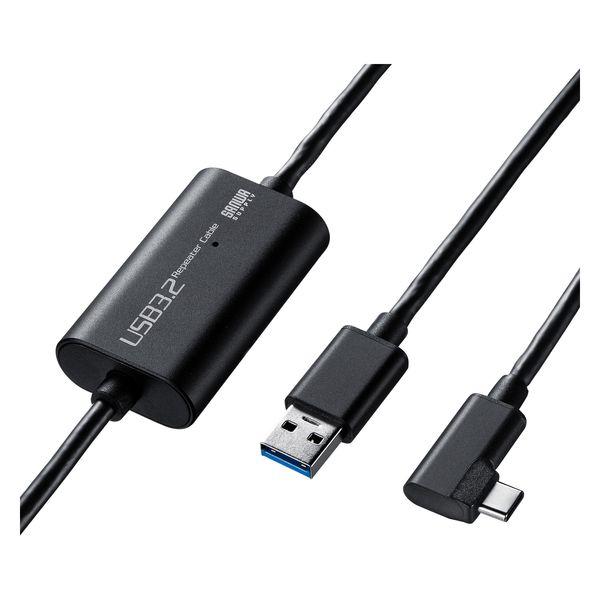 サンワサプライ USB3.2 A-TypeCロングケーブル(5m・VRヘッドセット対応) KB-US...