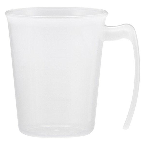 小森樹脂 手付スタッキングコップ 介護 食器   ホワイト 661928 4個