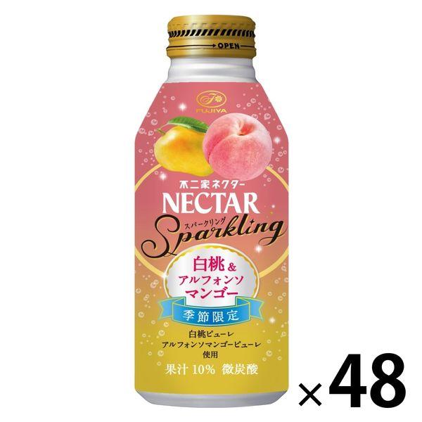 伊藤園 不二家 ネクタースパークリング 白桃マンゴー 380ml 1セット（48缶）