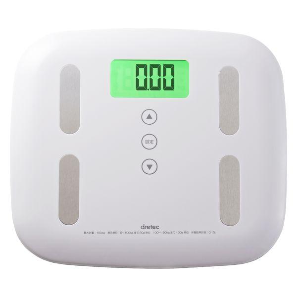 ドリテック 体重体組成計「ピエトラプラス」 BS-238WT