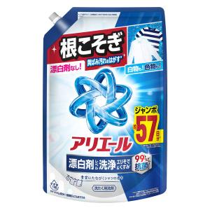アリエール 洗濯洗剤 液体 漂白剤レベル洗浄 エリそで＆くすみ 清潔でさわやかな香り 詰め替え ウルトラジャンボ 1400g 1個 P＆G