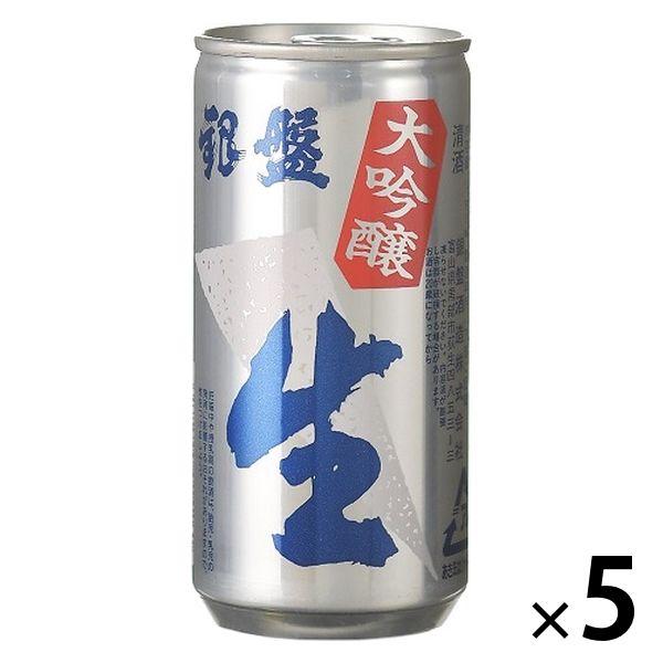日本酒 銀盤酒造 生大吟醸 アルミ缶 180ml 1セット（5本）
