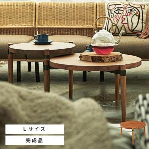 ラウンドテーブル サイドテーブル ナイトテーブル ソファ おしゃれ 丸型 幅53 木製 天然木 安い 完成品｜re-a
