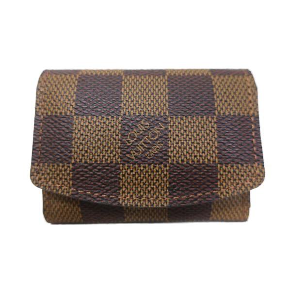 【中古】LOUIS VUITTON ルイヴィトン 小物 カフスケース ダミエ アクセサリーケース M...