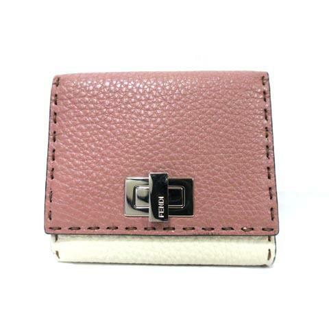 【中古】FENDI フェンディ 小物 財布 二つ折り財布 8M0399 ピーカブー セレリア 送料無...