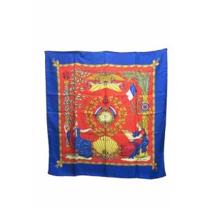 エルメス シルクスカーフ 鳥柄 カレ90 侵入者 レディース HERMES 中古