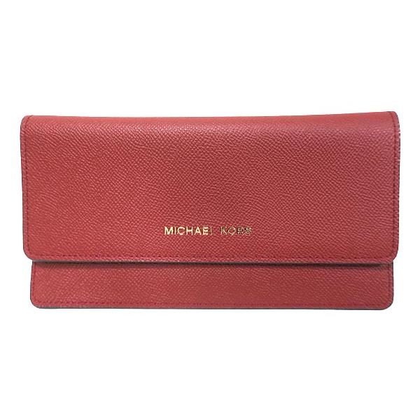 【中古】【美品】MICHAEL KORS マイケルコース　小物 　財布 　ロングウォレット レザー ...