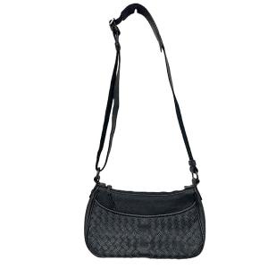 【中古】BOTTEGA VENETA ボッテガヴェネタ バッグ レディース ショルダーバッグ 133246 PVC イントレチャート ブラック｜re-abc