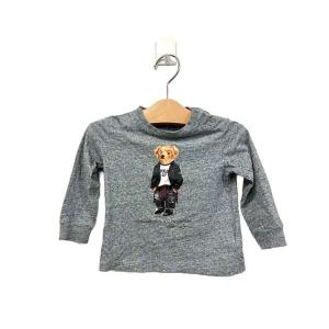 【中古】 RALPH LAUREN ラルフ ローレン 子供服  80センチ　グレー　長袖トップス　春...