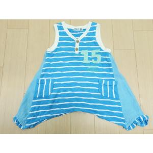 RAG MART/ラグマート/子供服/ベビー/女の子/ノースリーブ/80cm/ブルー×ボーダー/ゆう...