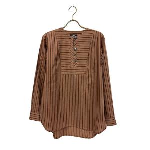 【中古】A.P.C アーペーセー　トップス　長袖シャツ　ストライプ　34サイズ　綿90％　ウール10％｜re-abc