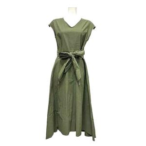 美品　フォクシーニューヨーク　デニム　ノースリーブワンピース 40 ロゴプレート FOXEY NEW YORK フォクシーニューヨーク 20SS インディゴ 41003