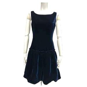 Rene（ルネ） ティシュー TISSUE社生地 ワンピース ひざ丈 Vネック