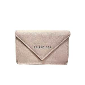 【中古】BALENCIAGA バレンシアガ 小物 391446 DLQON ミニ財布 三つ折り財布 ...