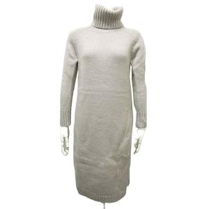 【中古】BEIGE ベイジ ワンピース レディース ニット グレージュ タートルネック サイズ4