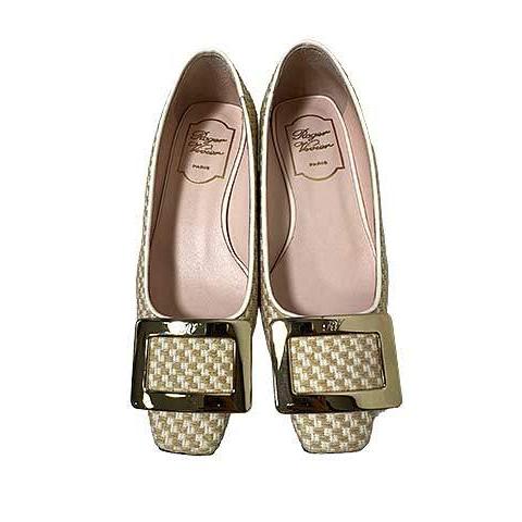 【未使用】【新古品】Roger Vivier ロジェヴィヴィエ 靴 レディース パンプス ベージュ系...