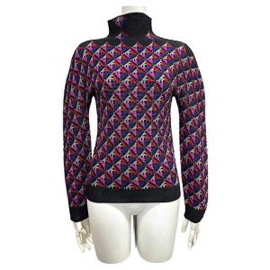 【中古】me ISSEY MIYAKE(ミーイッセイ ミヤケ)　トップス　長袖カットソー　柄物　オー...