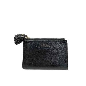 【中古】ANYA HINDMARCH　アニヤハインドマーチ　財布　leather　ブラック　目玉　※...
