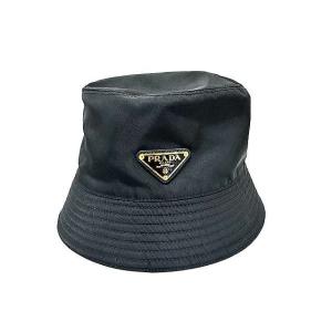 【中古】【美品】PRADA 　プラダ　バケットハット 1HC137 2DMI リナイロン　ブラック　...