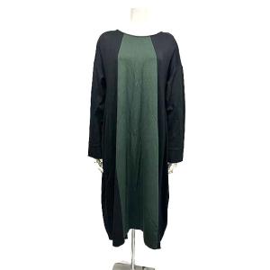 【中古】ATSURO TAYAMA アツロウタヤマ ワンピース レディース ブラック×カーキ EUR...