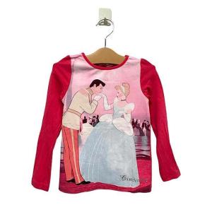 【中古】H&amp;M エイチアンドエム　子供服　ロングTシャツ　ピンク　シンデレラ　４−６歳　女の子