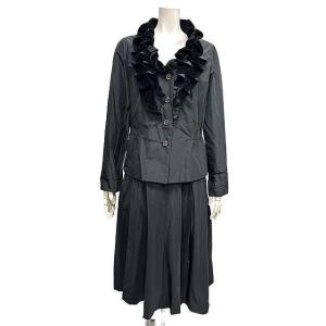 【中古】YUKIKO HANAI ユキコハナイ スーツ スカートスーツ サイズ10 ブラック レディ...