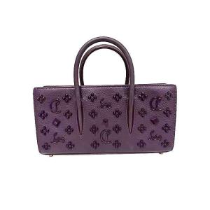 【中古】Christian Louboutin　クリスチャンルブタン　Paloma　パロマ　バッグ　パープル　レザーバッグ　スタッズ