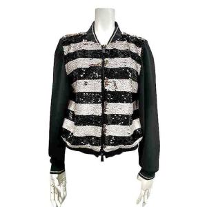 【中古】MARELLA　マレーラ　ジャケット　ブラック　USA6　薄手ジャケット　スパンコール　IJ...