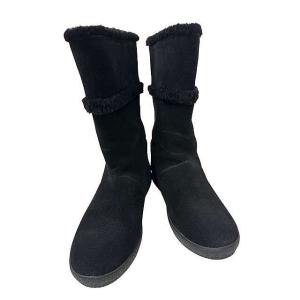 【中古】TORY BURCH （トリーバーチ）　靴　レディース　サイズ5　秋冬　ブラック　ムートンブーツ